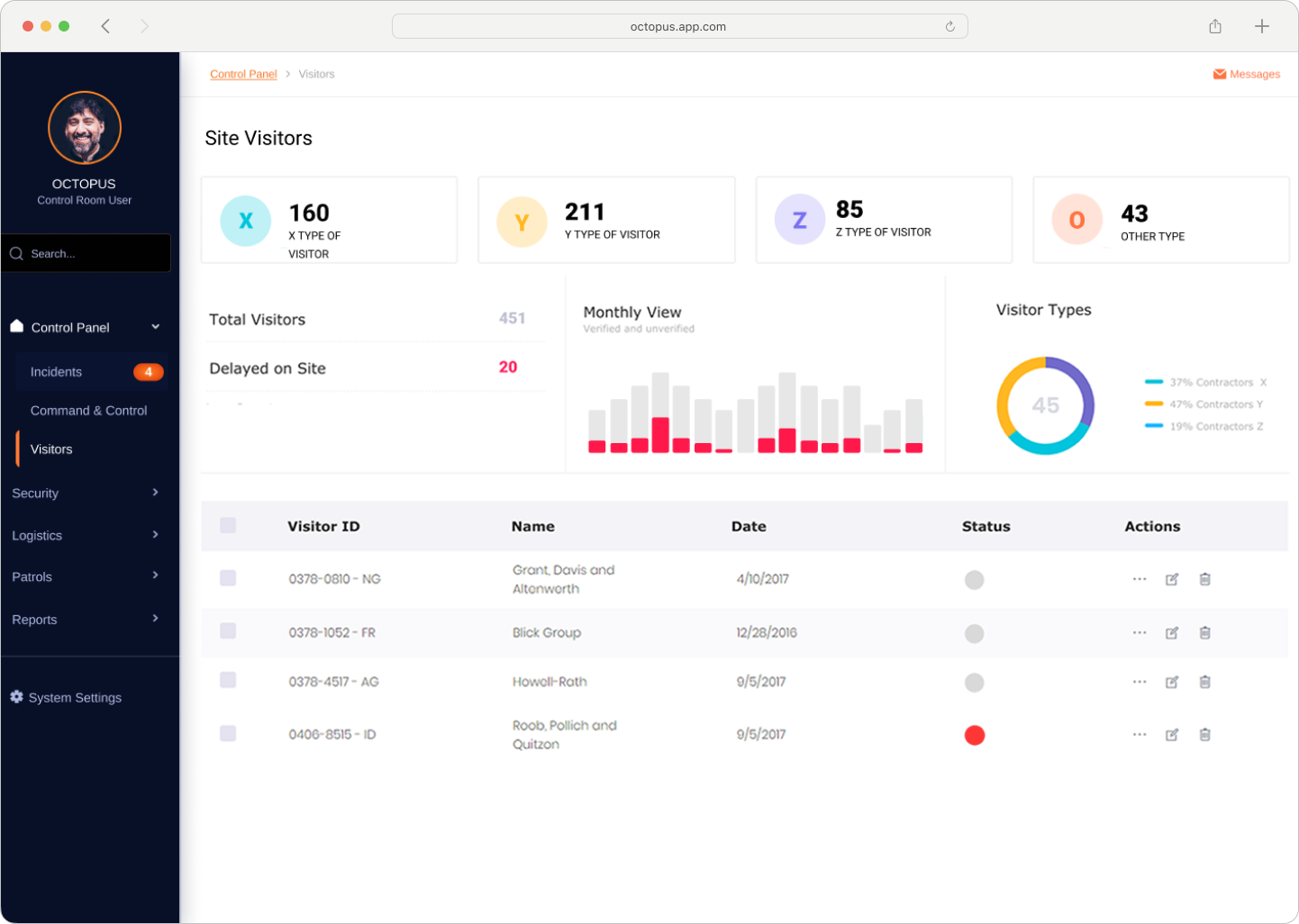 Octopus Systems Interface